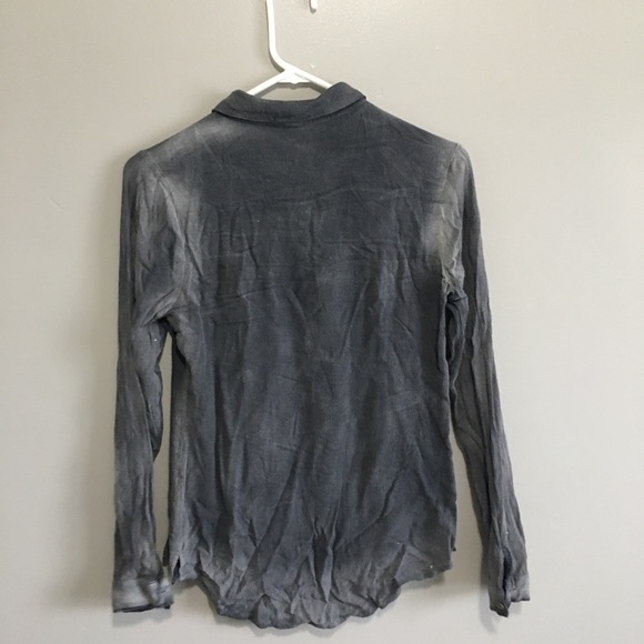 Grey/black buckle button up - Picture 3 of 3